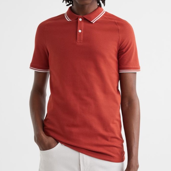 H&M Shirts Hm Muscle Fit Piqu Polo Shirt Nwt Xxl Poshmark